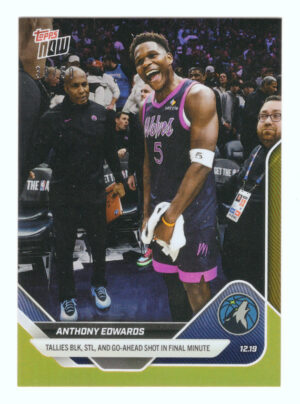 Anthony Edwards 39/50 -2025-26 NBA Topps NOW® -Card 94-