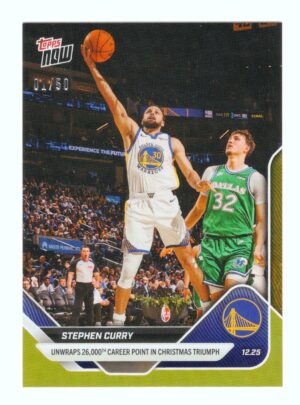 Stephen Curry 01/50 -2025-26 NBA Topps NOW® -Card 101-