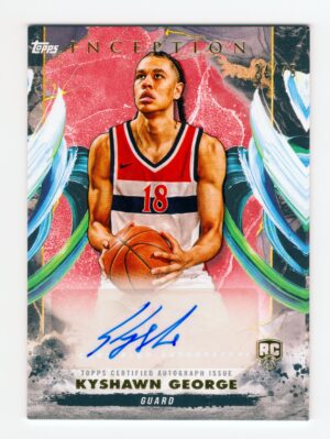 Kyshawn George 24/75 -2024-25 Topps Inception Basketball -Inception Rookie Autographs Card-